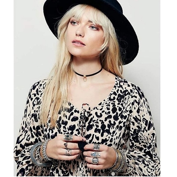 Auguste Heavenly Creatures Mini Dress Boho Cheetah animal print - Picture 13 of 15